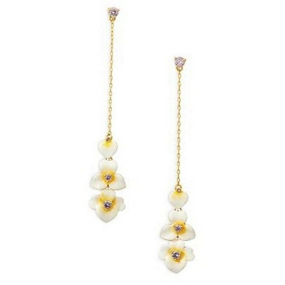 Precious Pansy Linear Earrings 2025 | trusteehagan.com